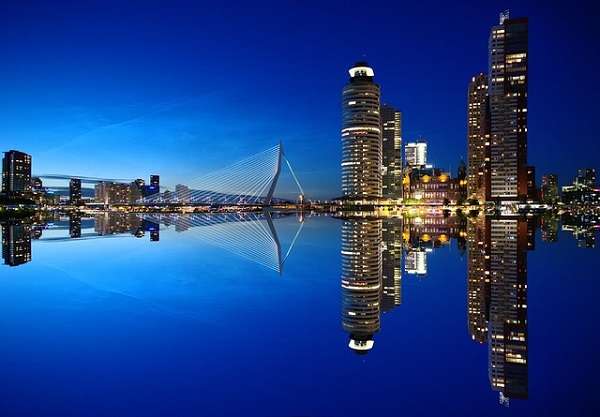 Entrada al puerto de Rotterdam